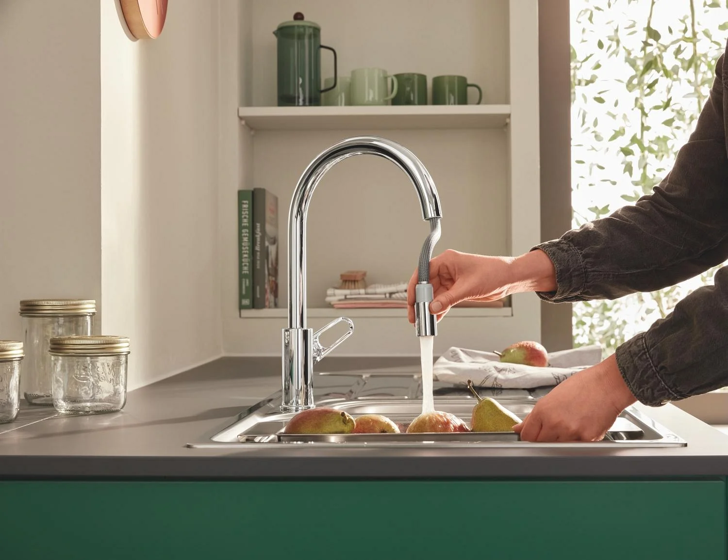 Смеситель для кухни, хром Grohe BauFlow 30549000