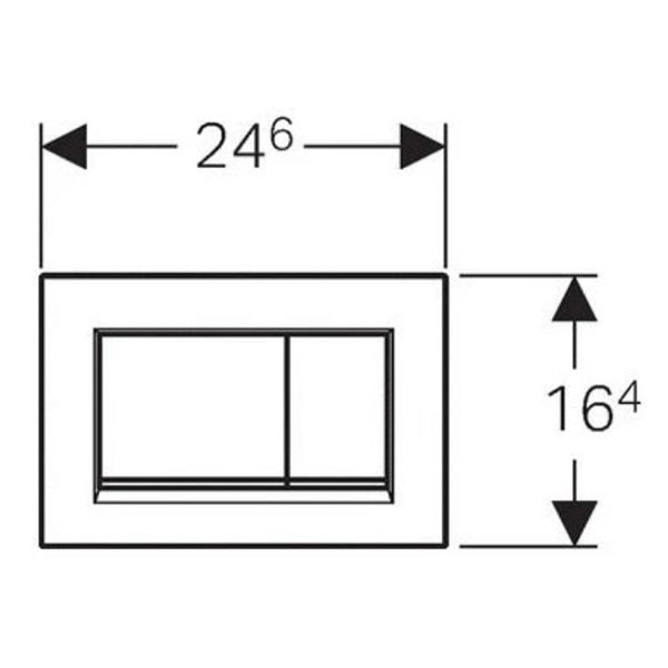 Панель смыва, белый Geberit Sigma30 115.883.KJ.1