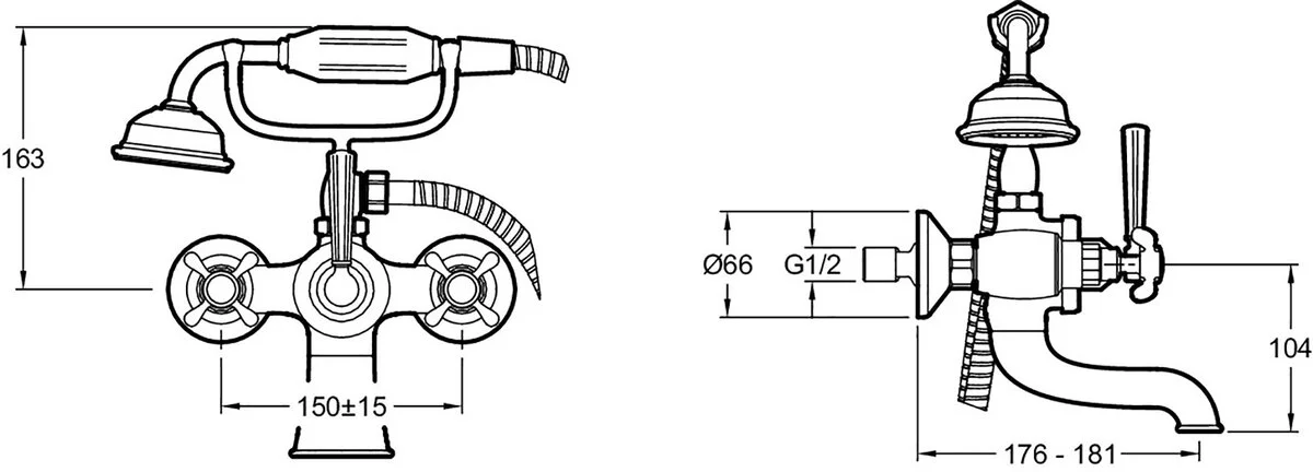 Смеситель для ванны Jacob Delafon CLEO 1889