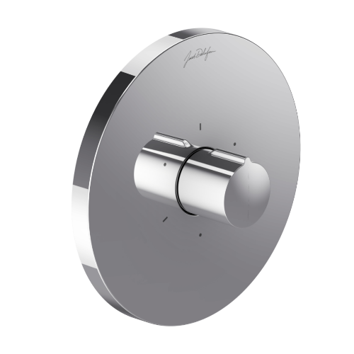 Переключатель на 3 выхода, встраиваемый, круглая лицевая панель, хром Jacob Delafon Modula E19032-CP