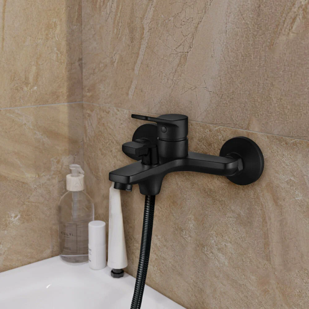 Смеситель для ванны, черный ESKO Dubai Black DI 54 B