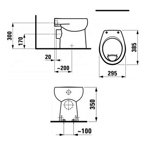Унитаз приставной, детский Laufen Florakids 8220360000271