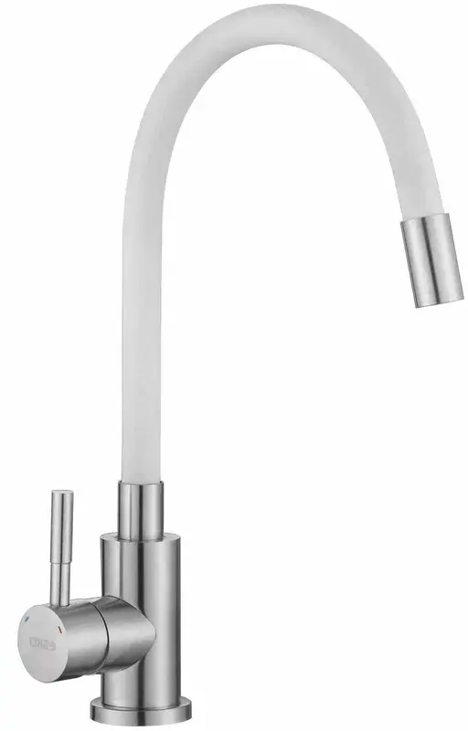 Смеситель для кухни, гибкий излив, белый ESKO Snake K44 W