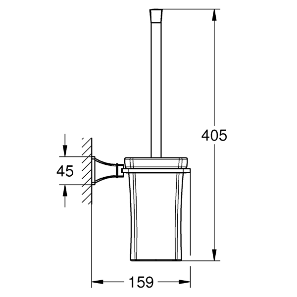 Туалетный ершик, хром Grohe Grandera 40632000