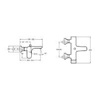 Смеситель для ванны, хром Jacob Delafon Aleo E72282-CP