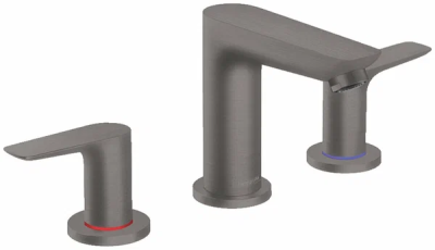 Смеситель для раковины, на 3 отверстия, шлиф.черный хром Hansgrohe Talis E 71733340