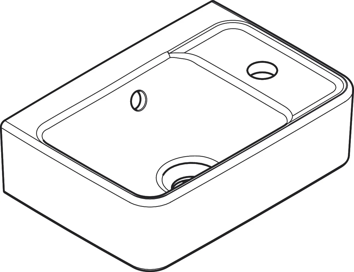 Раковина подвесная 36, белая Hansgrohe Xanuia Q 60129450