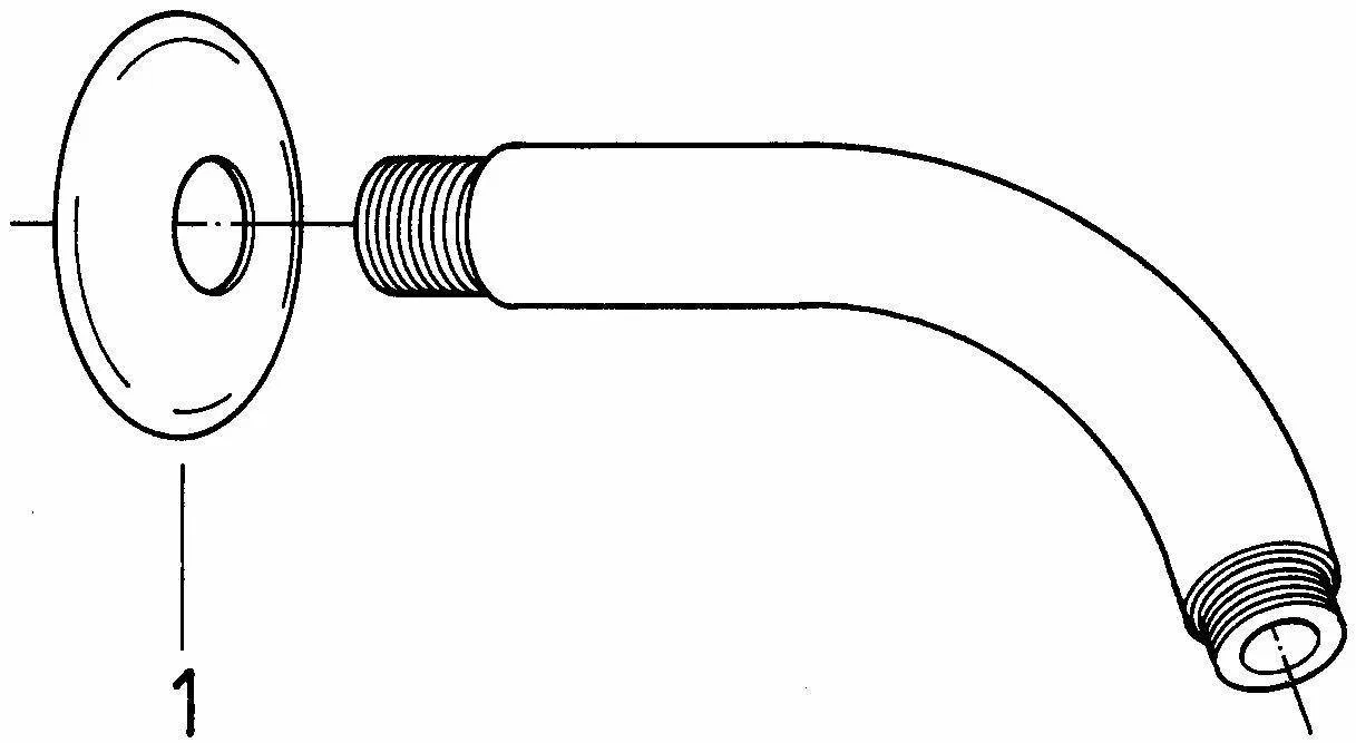 Кронштейн душевой 147, хром (з/ч) Grohe Relexa neutral 28541000