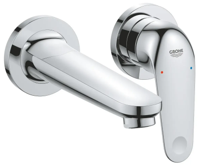 Смеситель для раковины, на 2 отверстия, хром Grohe Euroeco 24274001