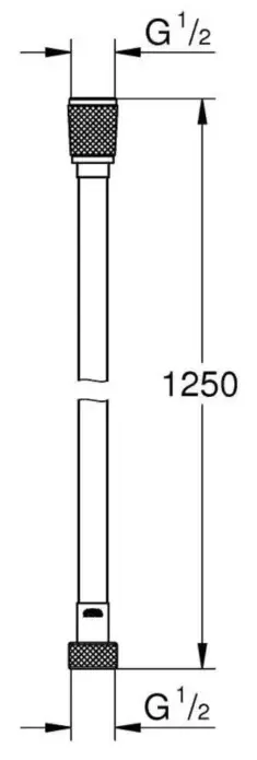 Гигиенический душ со встраиваемым смесителем, хром Grohe BauLoop 125078