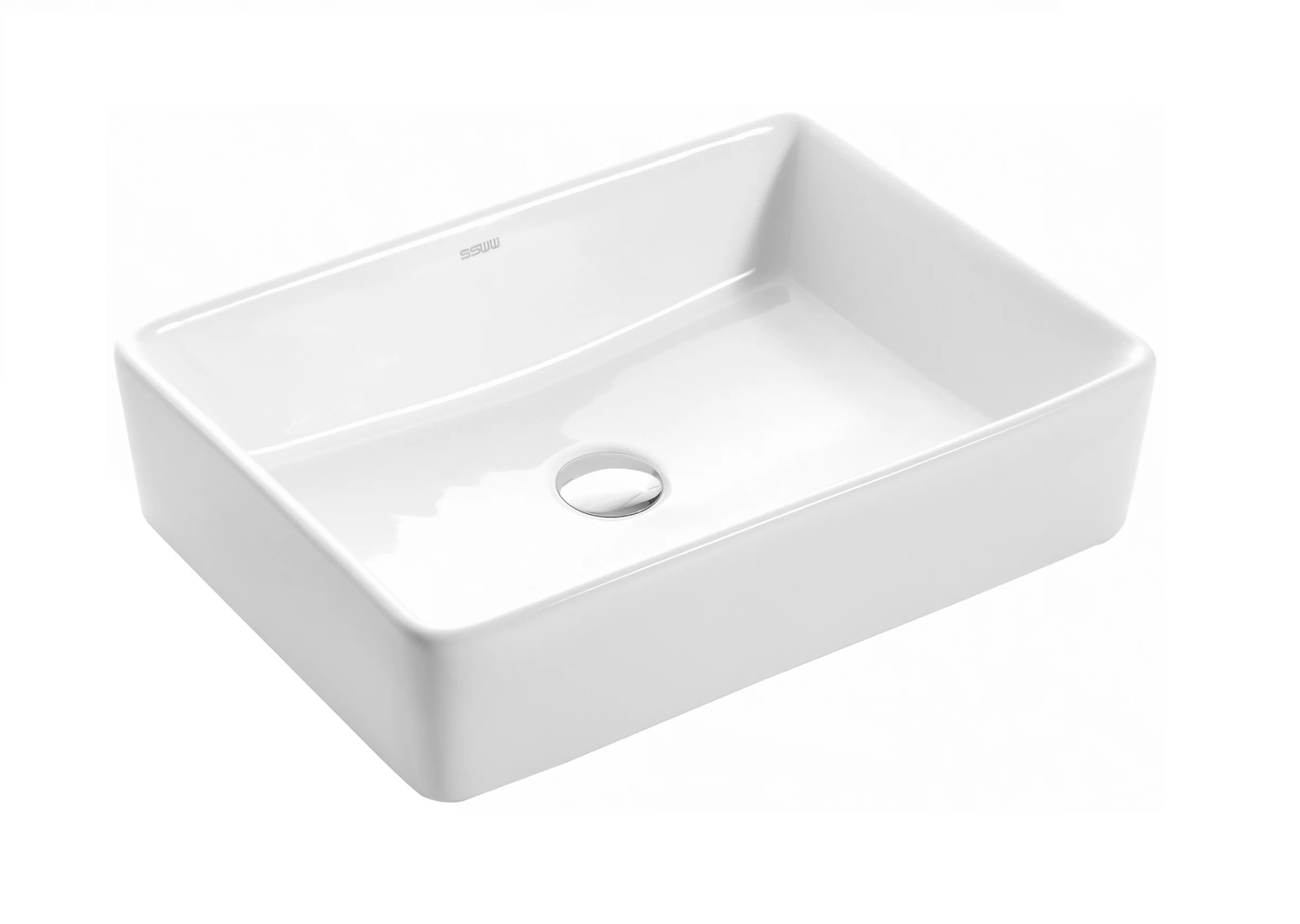 Раковина накладная 52, белая SSWW CL3153