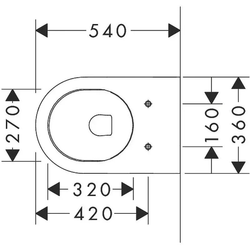 Унитаз подвесной, белый Hansgrohe GladeLake S 60106450