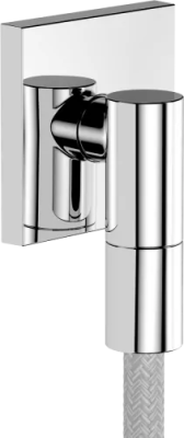 Подключение для душевого шланга с клапаном обратного тока, хром Hansgrohe FixFit Fine E 28883000