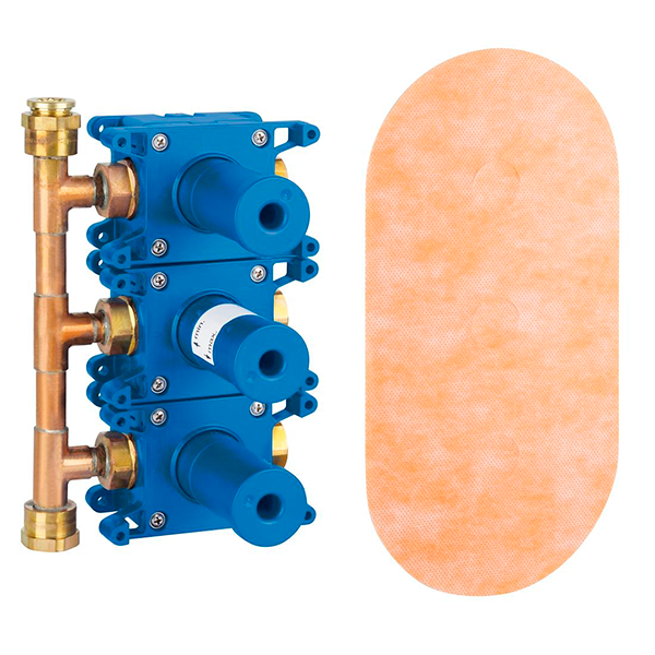 Скрытая монтажная часть на три выхода Grohe Rapido С 35031000