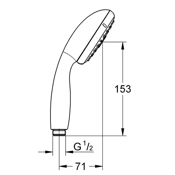 Ручной душ, хром Grohe New Tempesta 28419002