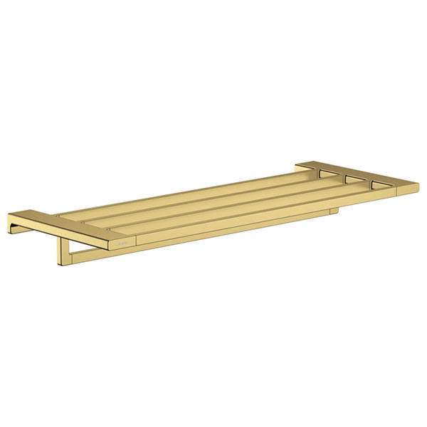 Полка для полотенец 648, с держателем, полированное золото Hansgrohe AddStoris 41751990