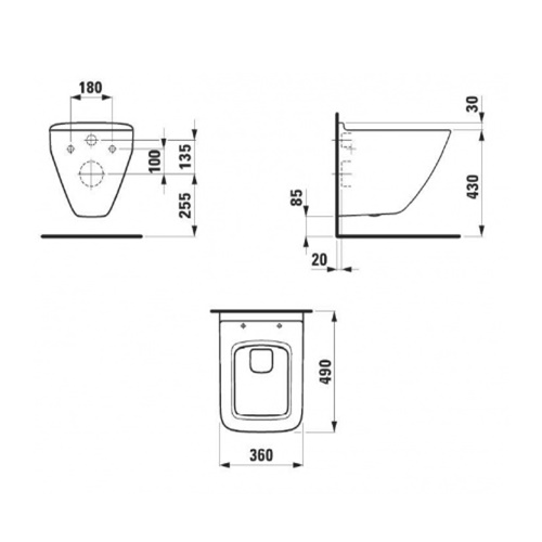 8917013000001 Laufen Palace Крышка-сиденье с микролифтом, белый