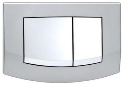 9240253 TECEambia. Панельсмыва с 2-мя клавишами, микс(рамка-хром матовый)