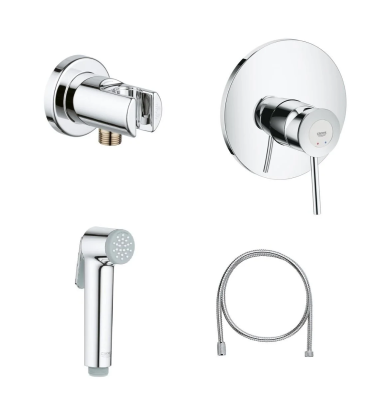 Гигиенический душ со смесителем, хром Grohe BauClassic 124434