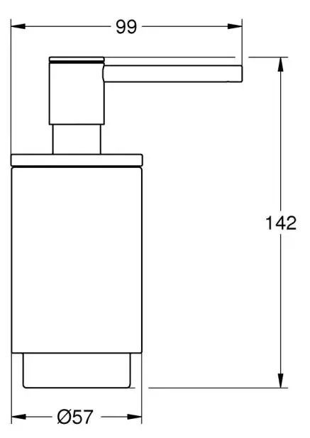 Дозатор жидкого мыла, черный Grohe Selection 41218KF0