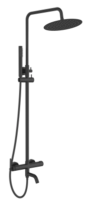 Душевая система со смесителем для ванны, черный ESKO Bangkok Black ST250BGB
