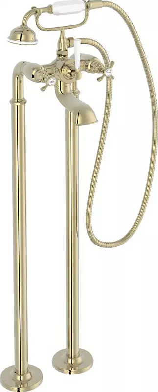 Смеситель для ванны, напольный, золото Jacob Delafon Cleo 1889 E24314-BGG