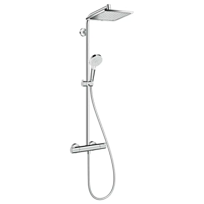 Душевая система с термостатом для душа, хром Hansgrohe Crometta 240 Showerpipe 27271000