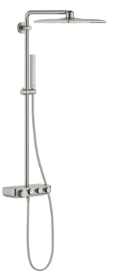 Душевая система с термостатом, суперсталь Grohe Euphoria SmartControl System 310 Cube Duo 26508DC0