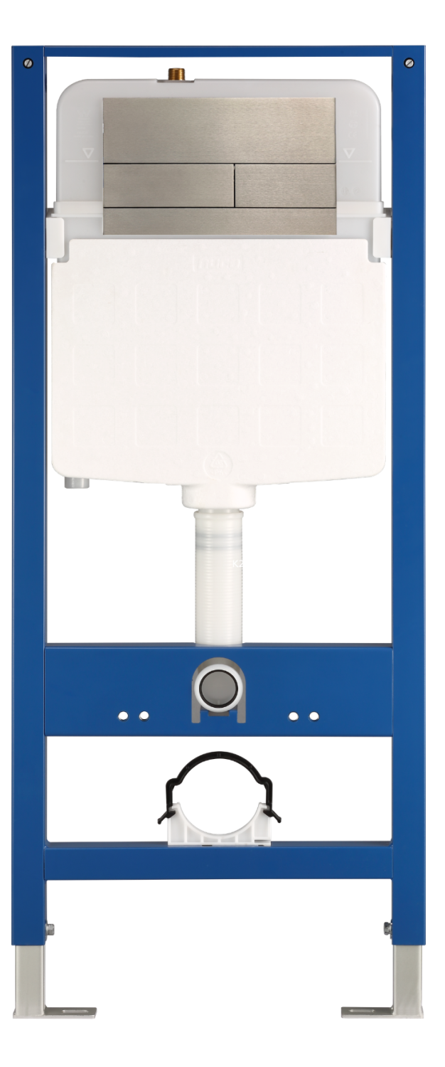 Инсталляция для подвесного унитаза, оружейная сталь Nuca N5108P2703GG