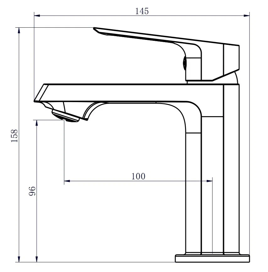 Смеситель для раковины, хром VODA Surf SF26M