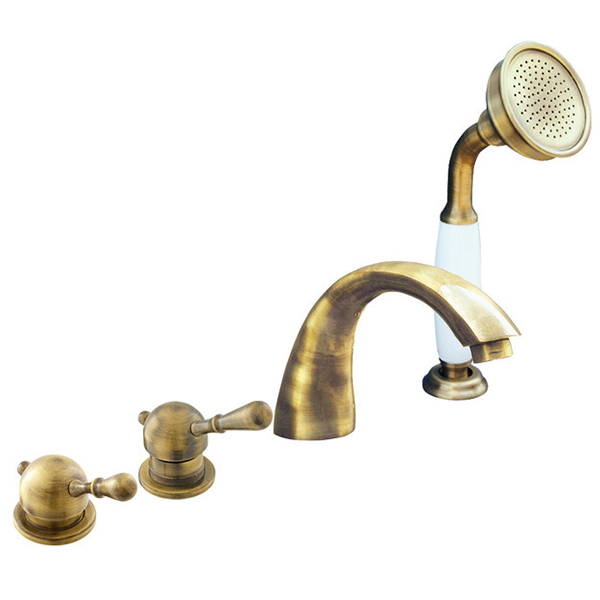 Смеситель для ванны, бронза Rav Slezak Labe L069.5PSM