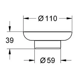 Мыльница, стекло Grohe Essentials 40368000