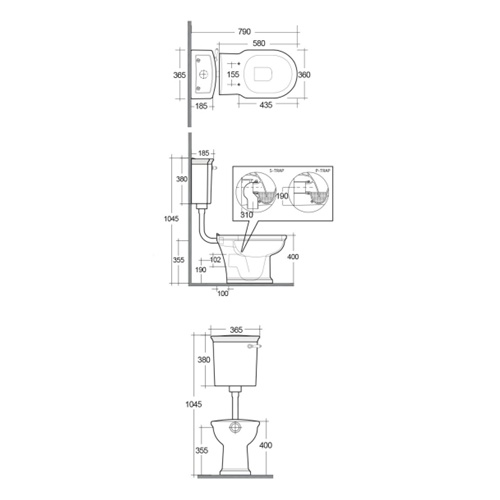 Бачок для унитаза Rak Ceramics Washington WT23AWHA