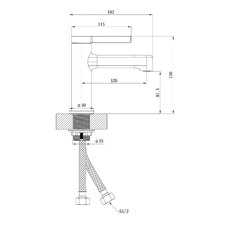 Смеситель для раковины, хром ESKO Canberra CR26