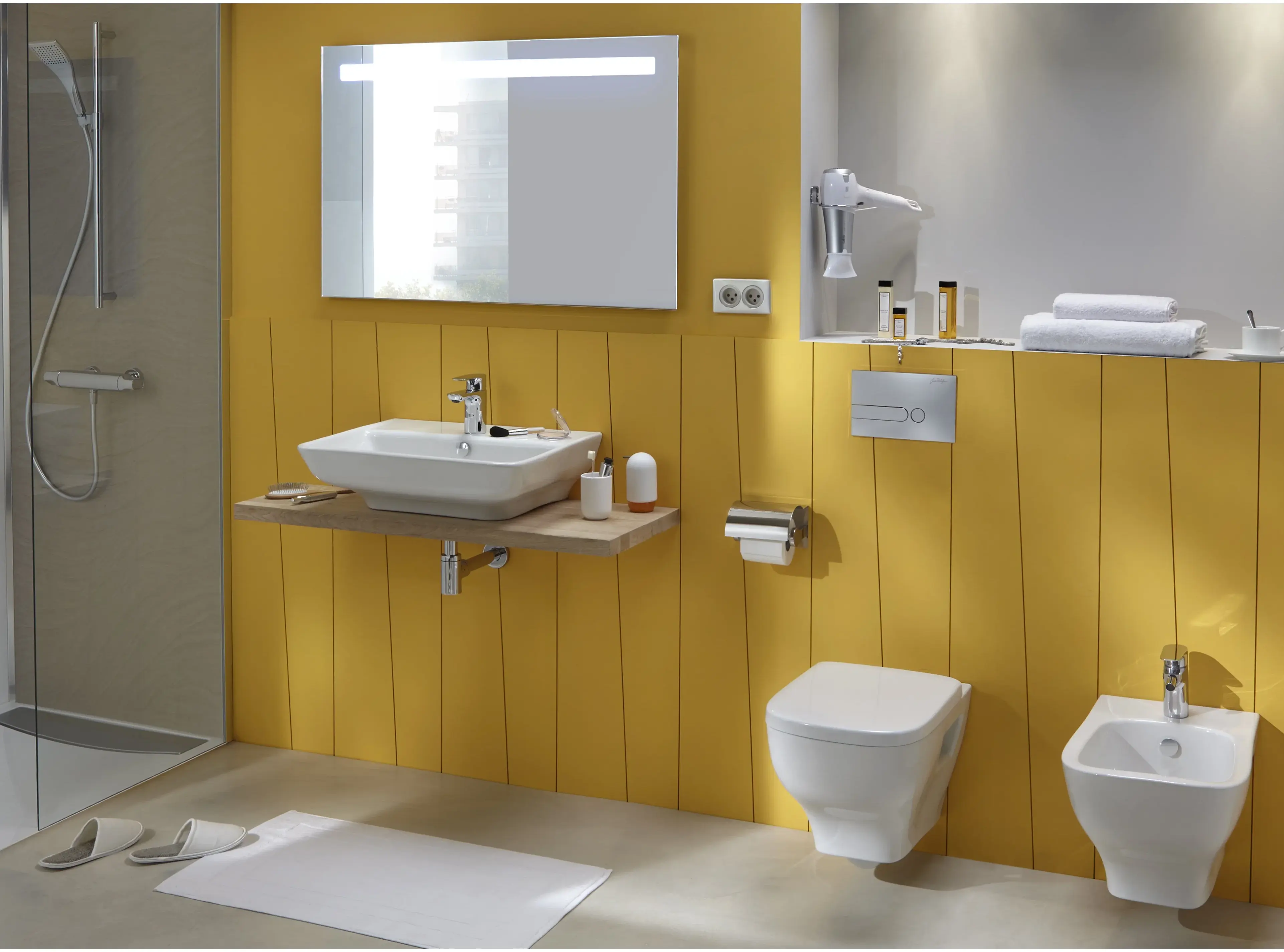 Биде подвесное, белое Jacob Delafon Struktura EMC0002-00