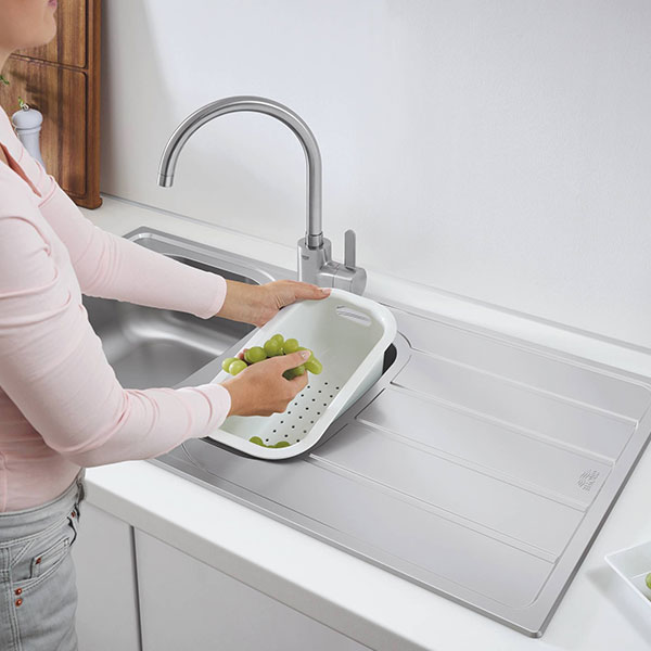 Мойка K200, оборачиваемая, 965x500, нержавеющая сталь Grohe 31564SD1