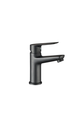 Смеситель для раковины с донным клапаном, матовый графит ESKO Delhi DL 26 GRF-BV