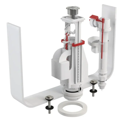Выпускной комплект с двойной кнопкой, нижний подвод, хром Alcaplast SA08AS3/8