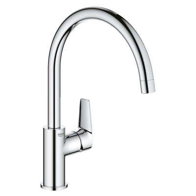 Смеситель для кухни, высокий излив, хром Grohe BauEdge 31367001