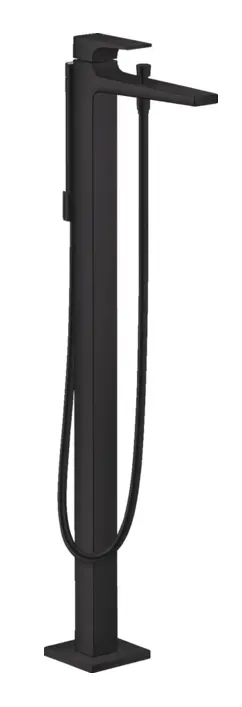 Смеситель для ванны, напольный, черный Hansgrohe Metropol 32532670