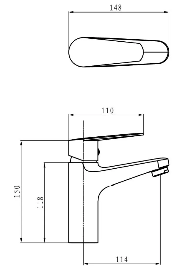 Смеситель для раковины, хром ESKO Limassol LL26