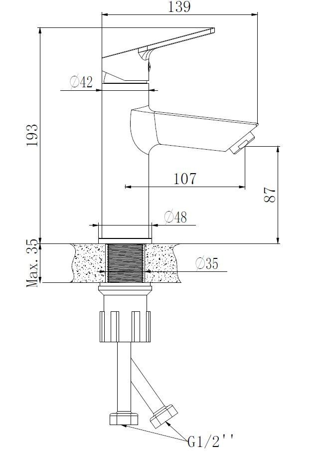 Смеситель для кухни, хром ESKO Saint-Petersburg SPb 26M