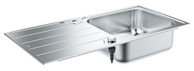 Мойка K500, оборачиваемая, 1000х500, с крылом, нержавеющая сталь Grohe 31563SD1