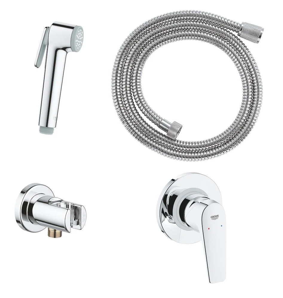 Гигиенический душ со встраиваемым смесителем, хром Grohe BauFlow 29328000