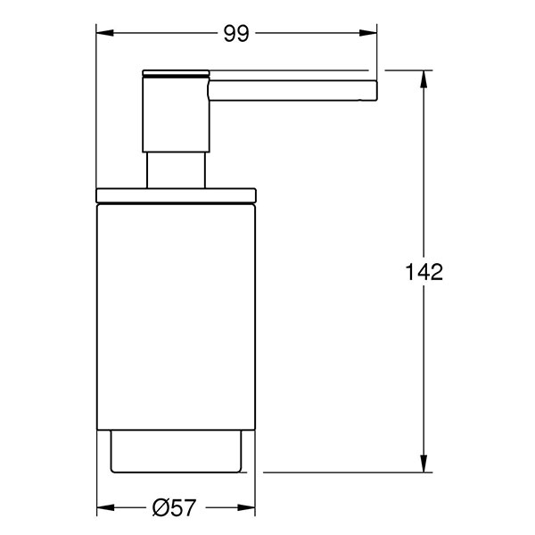 Дозатор жидкого мыла, хром-прозрачный белый Grohe Selection 41028000