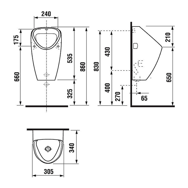 Писсуар подвесной Jika Golem 8430600000001