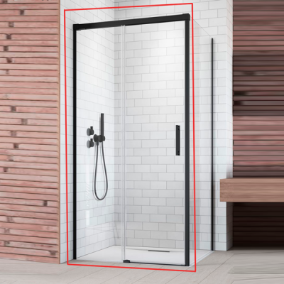 387042-54-01R  IDEA Black  KDJ 120 Душевая дверь правая 1200*2005