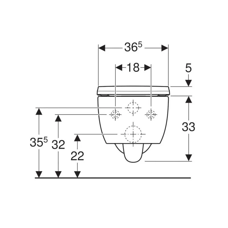 Унитаз подвесной с сиденьем Geberit Icon 500.784.01.1