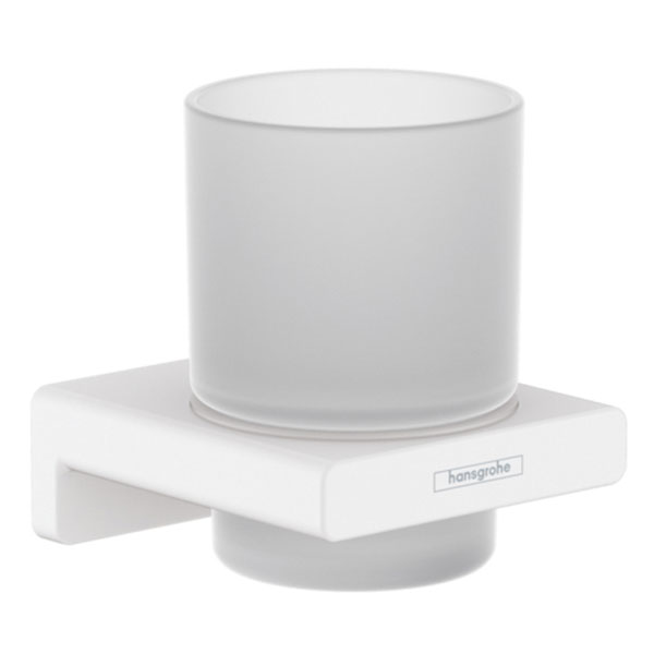 Стакан для зубных щеток с держателем, белый Hansgrohe AddStoris 41749700