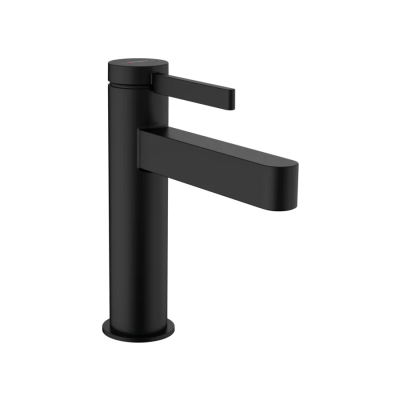 Смеситель для раковины с донным клапаном, черный Hansgrohe Finoris 76020670